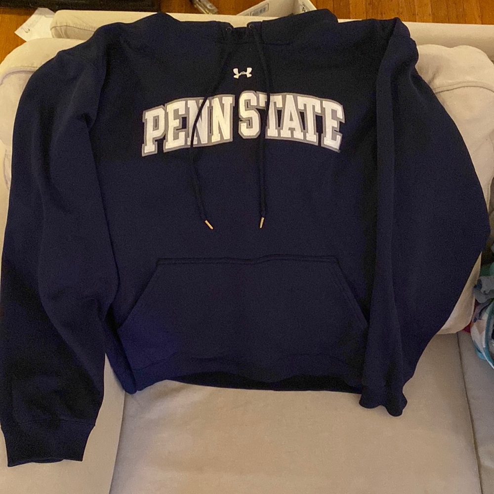 Penn State Under Armour Sweatshirt Hoodie Size XL Navy